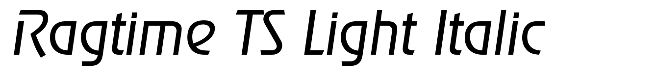Ragtime TS Light Italic